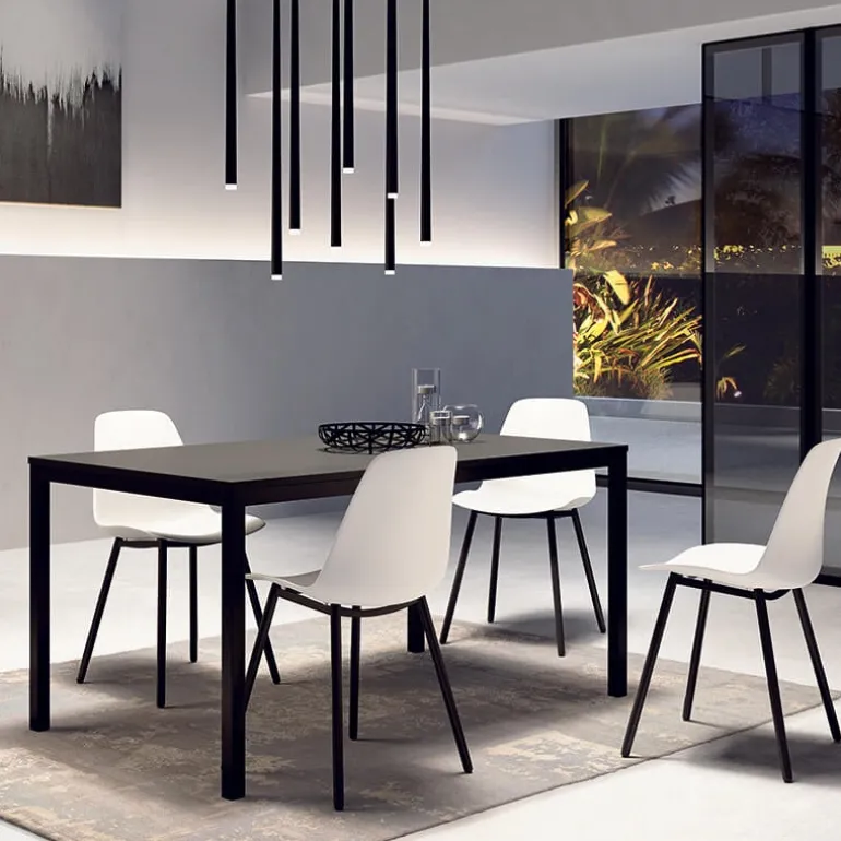 Claudio Chaise moderne en polypropylène et métal