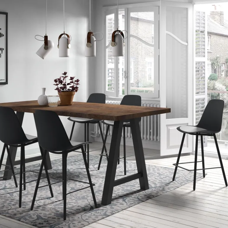 Claudio Tabouret snack moderne avec coque en polypropylène