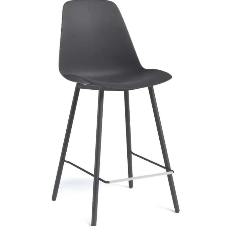 Claudio Tabouret snack moderne avec coque en polypropylène