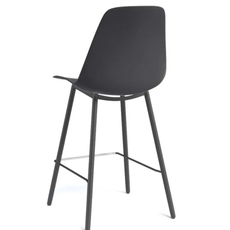 Claudio Tabouret snack moderne avec coque en polypropylène