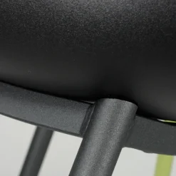 Cloe Tabouret snack moderne en polypropylène et métal