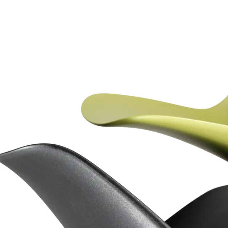 Cloe Tabouret snack moderne en polypropylène et métal