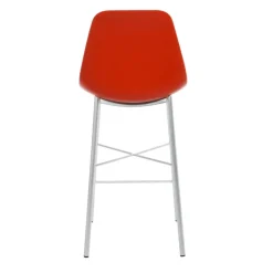 Cloe Tabouret snack moderne en polypropylène et métal