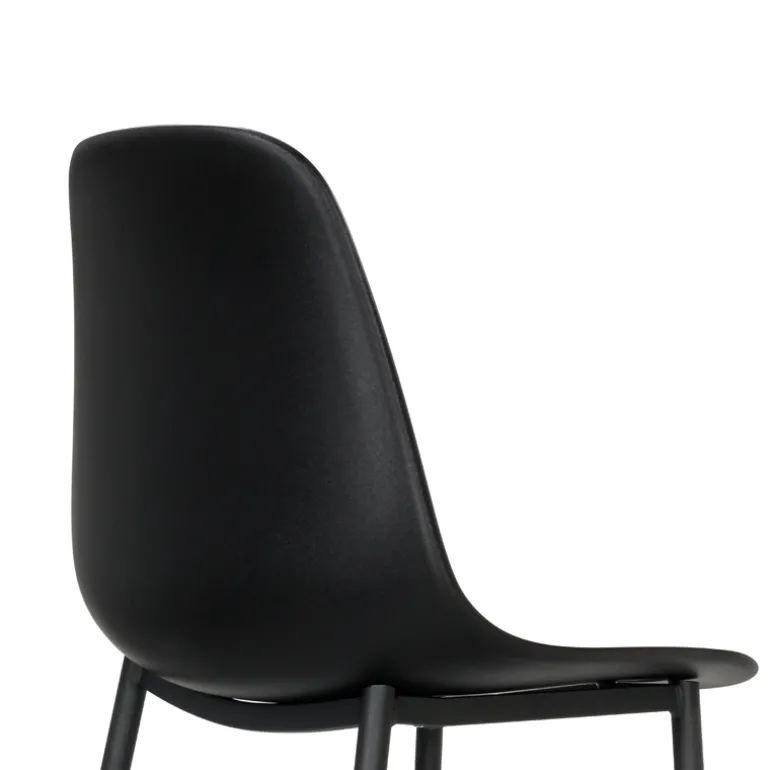 Cloe Tabouret snack moderne en polypropylène et métal