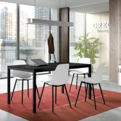 Cobra Table rectangulaire plateau stratifié et pieds en métal