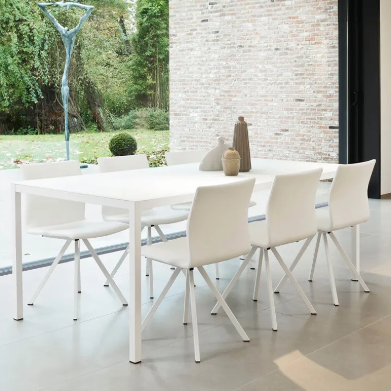 Cobra Table rectangulaire plateau stratifié et pieds en métal