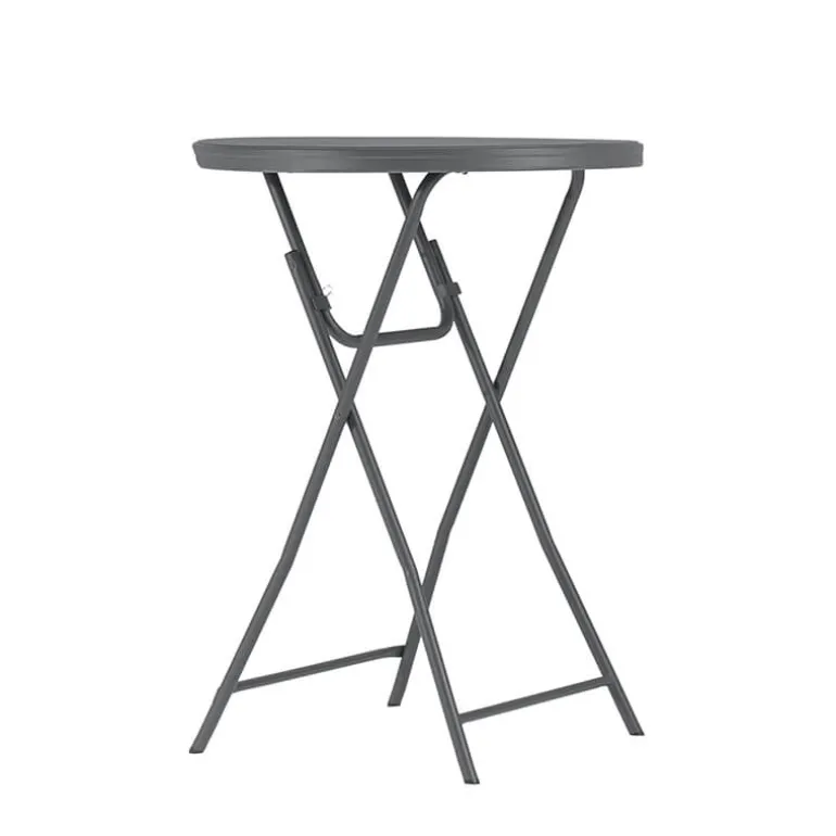 CocktailTable pliante mange debout hauteur 110 cm gris foncé