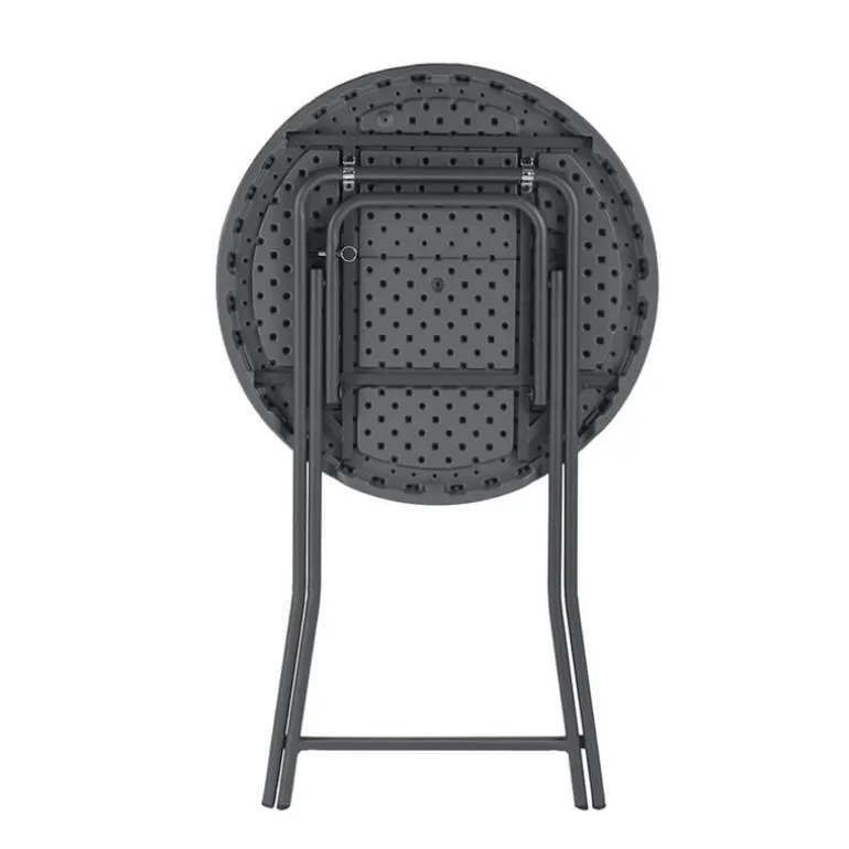 CocktailTable pliante mange debout hauteur 110 cm gris foncé