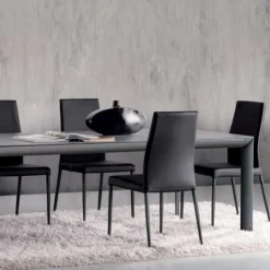 Cocoon Table italienne rectangulaire en céramique contemporaine