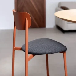 Colette Carrier® Tabouret snack français en métal avec assise en tissu