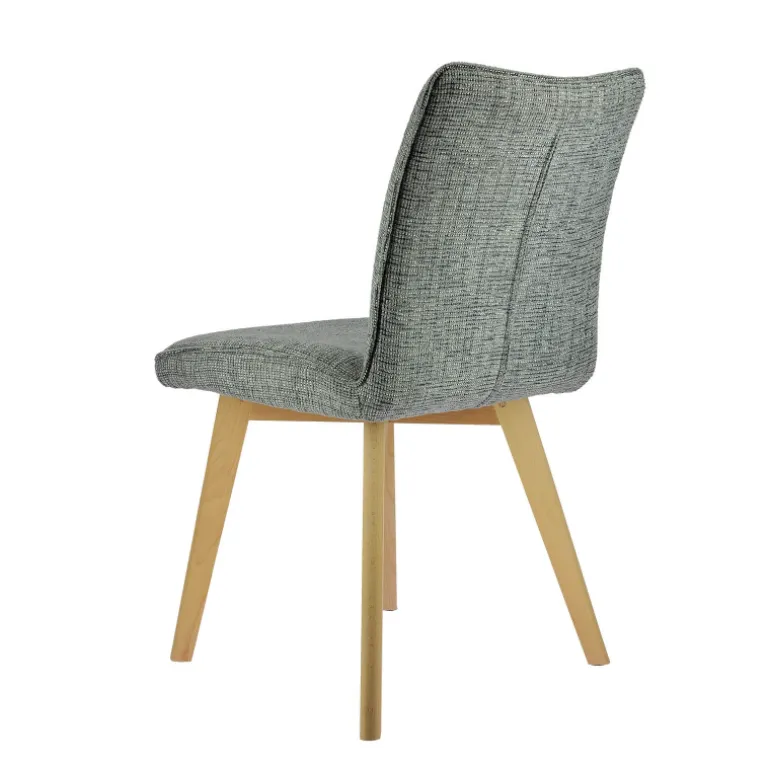 ColineChaise rembourrée en tissu avec pieds en bois