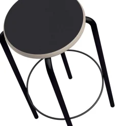 College Tabouret de bar sans dossier style vintage