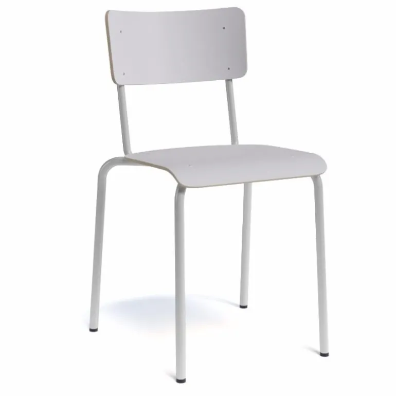 Collège Chaise d'écolier vintage en métal et bois