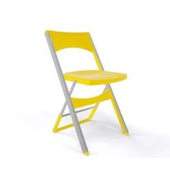 Compact Chaise pliante solide en technopolymère et métal aluminium