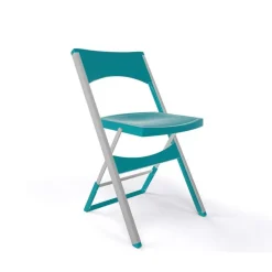 Compact Chaise pliante solide en technopolymère et métal aluminium