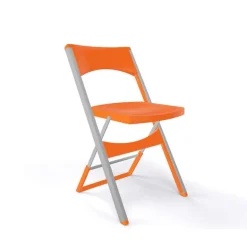 Compact Chaise pliante solide en technopolymère et métal aluminium