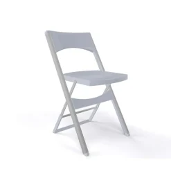 Compact Chaise pliante solide en technopolymère et métal aluminium