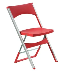 Compact Chaise pliante solide en technopolymère et métal aluminium