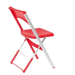 Compact Chaise pliante solide en technopolymère et métal aluminium