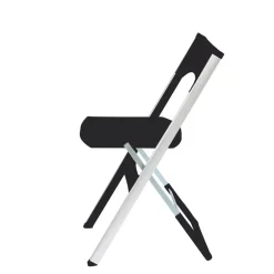 Compact Chaise pliante solide en technopolymère et métal aluminium