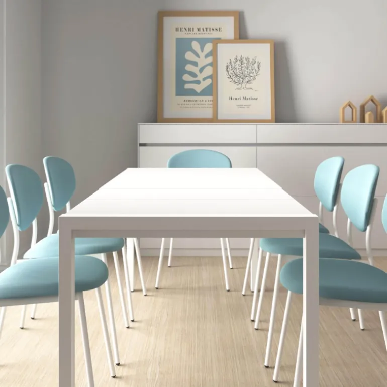 Concept métal Table en céramique extensible