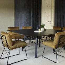 Cosy Mobitec® Chaise confortable design en tissu et structure métal