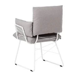 Cosy Mobitec® Fauteuil design confortable assise en tissu et pieds en métal