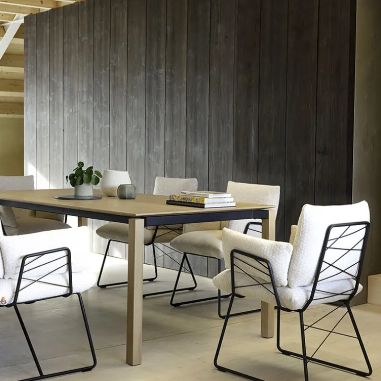 Cosy Mobitec® Fauteuil design confortable assise en tissu et pieds en métal