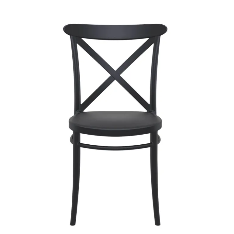 Cross Chaise de cuisine style bistrot empilable en polypropylène