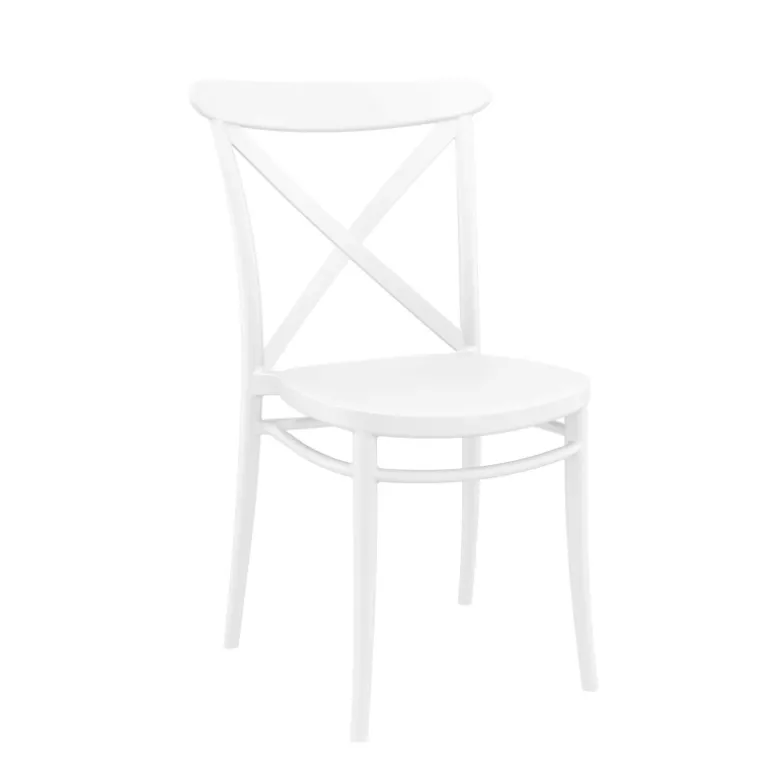 Cross Chaise de terrasse bistrot empilable en polypropylène