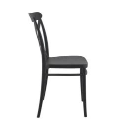 Cross Chaise de terrasse bistrot empilable en polypropylène