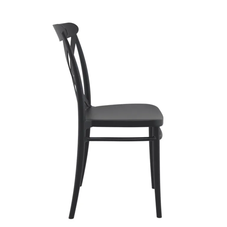 Cross Chaise de terrasse bistrot empilable en polypropylène