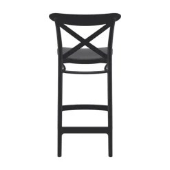 Cross Tabouret snack moderne en polypropylène avec dossier