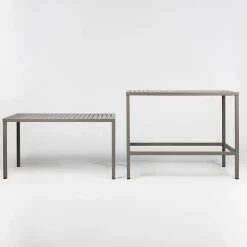 Cube Table de jardin rectangulaire réglable en hauteur fabriquée en Italie