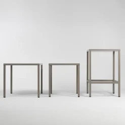Cube Table de jardin réglable en hauteur carrée fabriquée en Italie