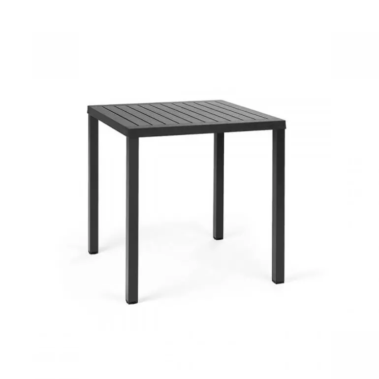 Cube Table de jardin réglable en hauteur carrée fabriquée en Italie
