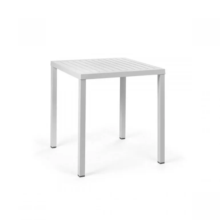 Cube Table de jardin réglable en hauteur carrée fabriquée en Italie