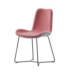 Dalia Midj® Chaise design en tissu bicolore fabriquée en Italie