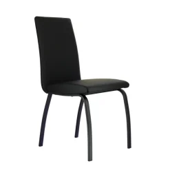 DarcyChaise de salle à manger rembourrée avec pieds en métal