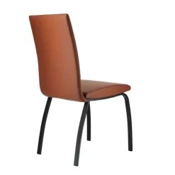 DarcyChaise de salle à manger rembourrée avec pieds en métal