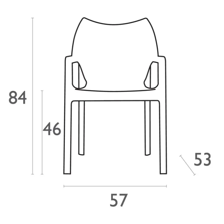 Diva Fauteuil de jardin en polypropylène