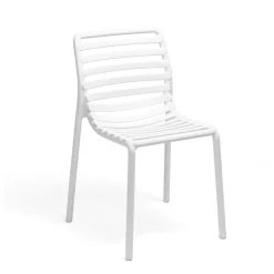 Doga bistrot Chaise de jardin design empilable sans accoudoirs de fabrication italienne