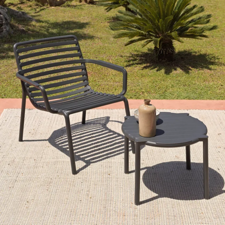 Doga Table basse de jardin ronde empilable fabriquée en Italie