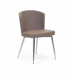 Doris S Chaise de séjour en synthétique et métal