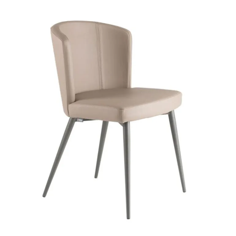 Doris S Chaise de séjour en synthétique et métal