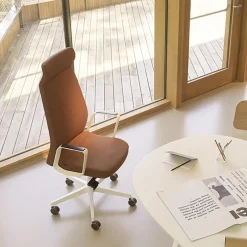 Eden 02 Fauteuil de direction en tissu avec têtière made in France