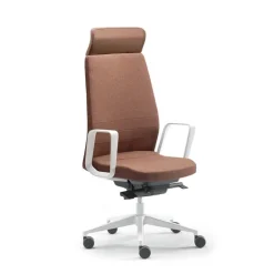 Eden 02 Fauteuil de direction en tissu avec têtière made in France