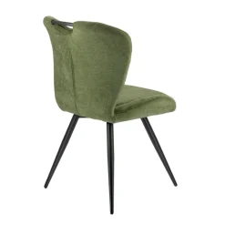 EliseChaise rembourrée pivotante en tissu avec poignée