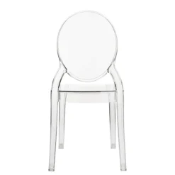 Elizabeth Chaise enfant transparente médaillon