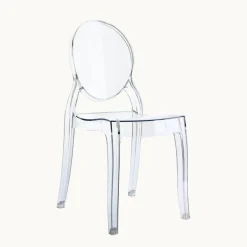 Elizabeth Chaise enfant transparente médaillon